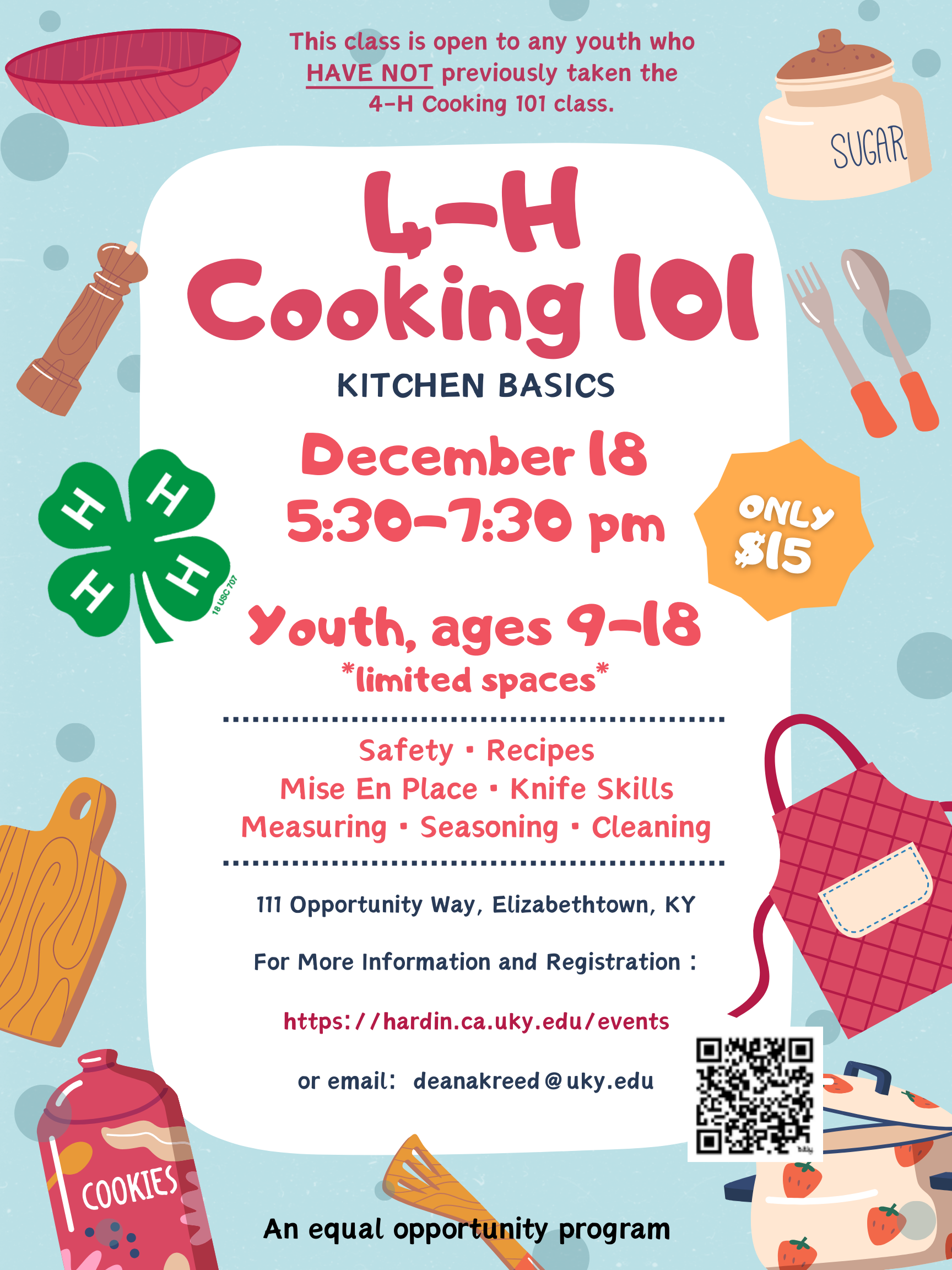4-h cooking flyer