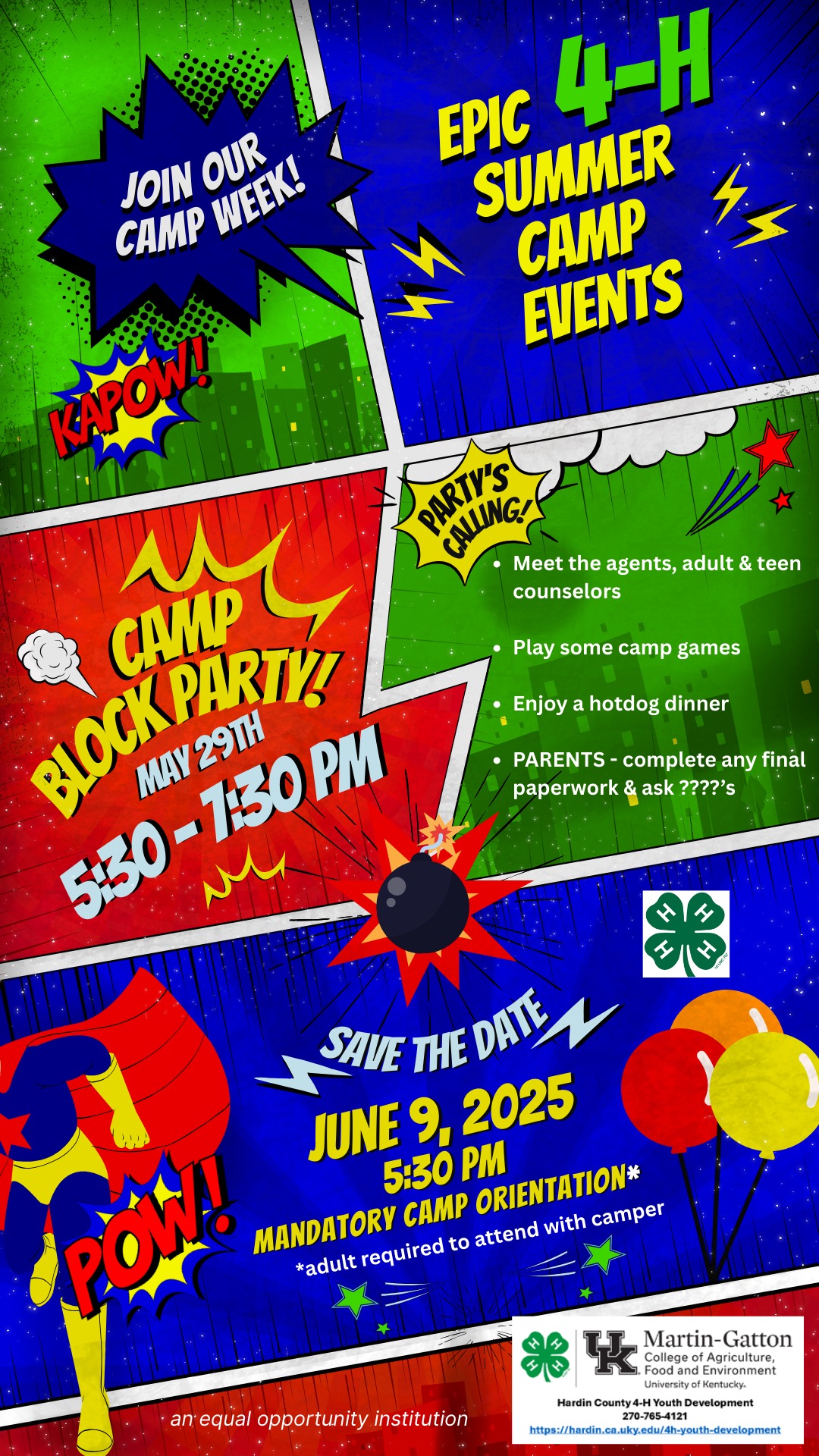 camp save the date flyer